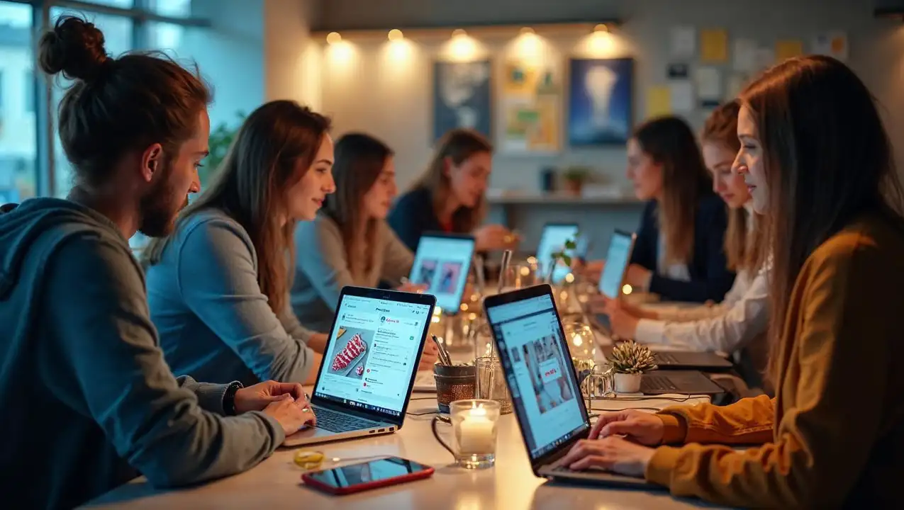Réseaux sociaux : promo visuelle.