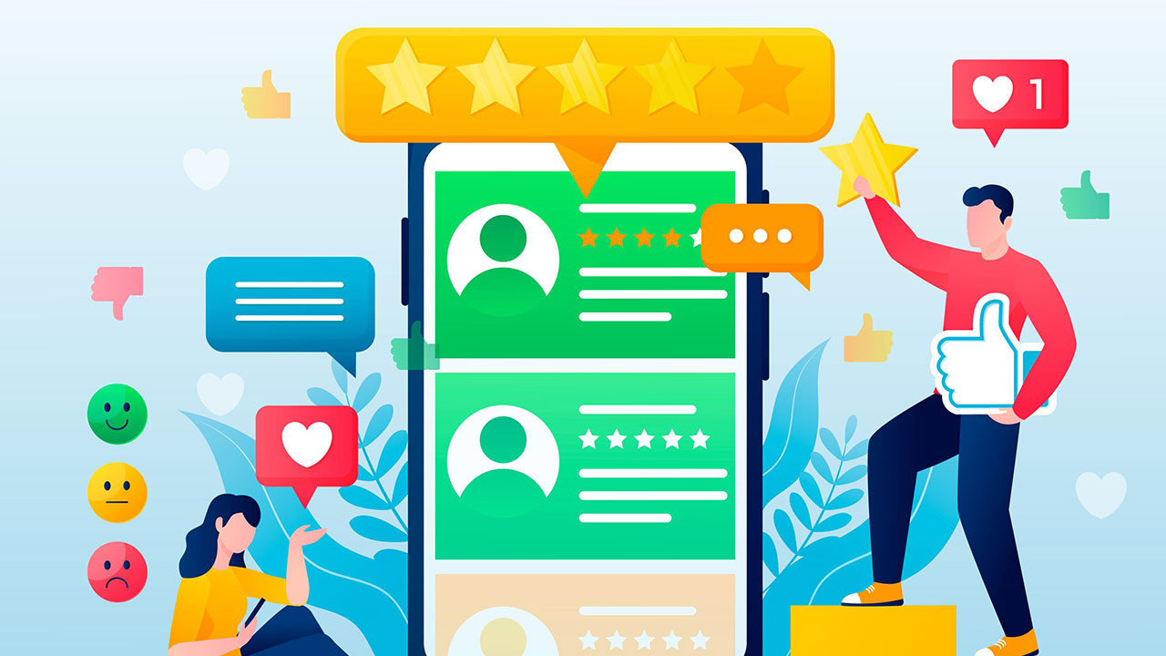 Exemple d'avis clients sur une page produit