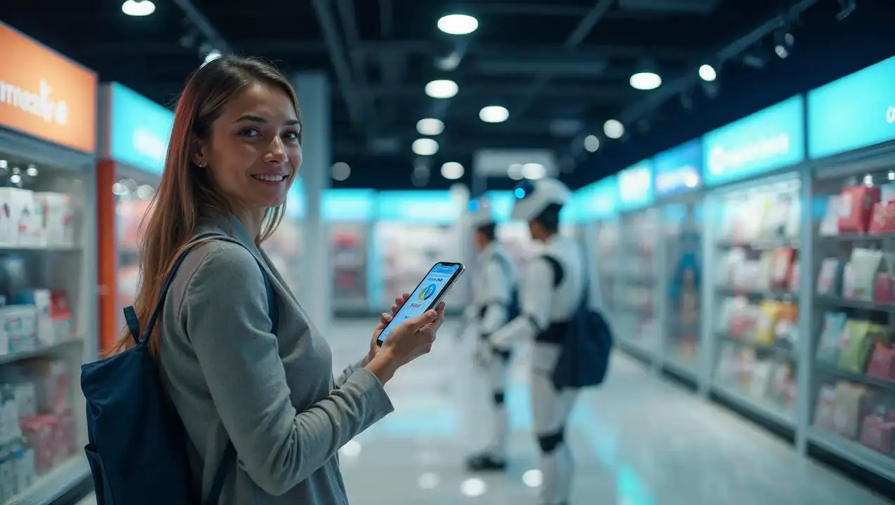 IA transformant le commerce : expérience immersive.